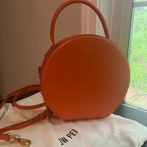 JW PEI Orange Circle, Crossbody handbag “ made for fun” statement purse
